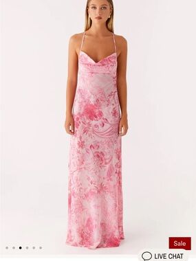 Peppermayo Pink Floral Slip Maxi Dress